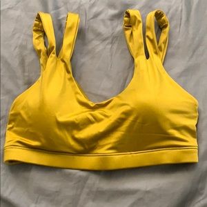 Mustard Yellow Nike Sports Bra